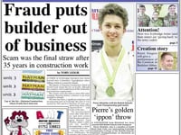 Tomorrow's Ivybridge & South Brent Gazette front page