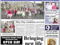 Tomorrow's Ivybridge & South Brent front page
