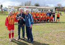 Duncan Stewart celebrates 50 years at South Brent FC