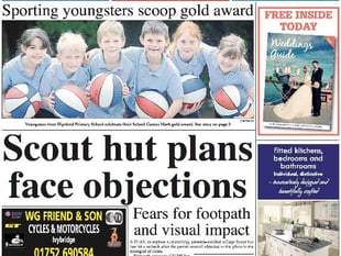 This week's Ivybridge & South Brent Gazette front page
