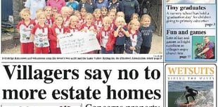 This week's Ivybridge & South Brent Gazette front page