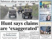 This week's Ivybridge and South Brent Gazette front page