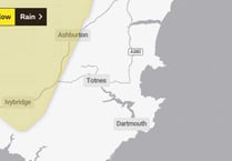 South Hams weather: yellow warning in force