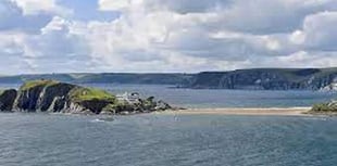 Going green at Bigbury beach