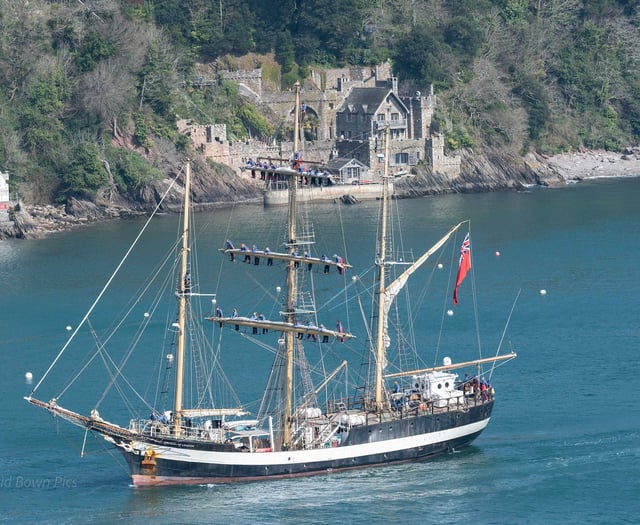 Pelican of London makes impressive visit to Dartmouth