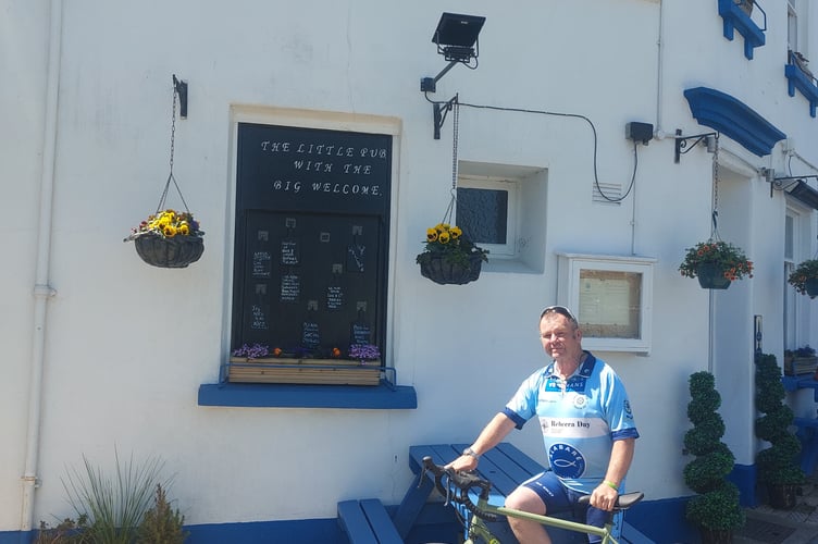 Dartmouth charity cyclist Barry Azzopardi