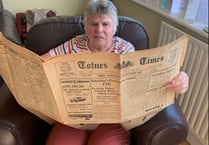 Couple step back in time after finding 60 year old local newspaper