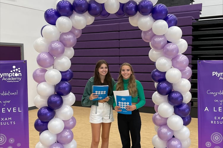 Two celebratory students