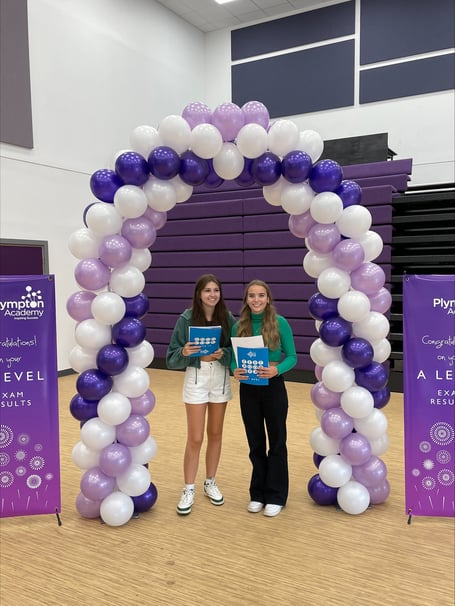Two celebratory students