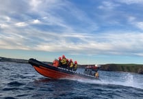 Casualty rescued from capsizing dinghy
