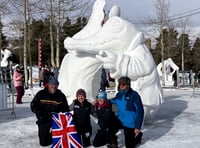South Hams snow sculptor returns from US