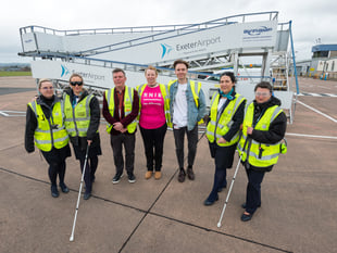 Exeter Airport and RNIB lead the way on sight loss awareness sessions
