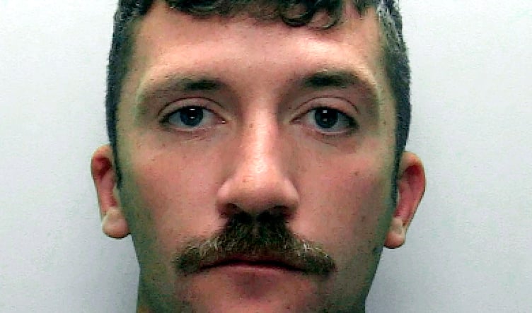 Sam Evans. See SWNS story SWCCcorp. An Army corporal has been jailed for 14 years after he raped, strangled and urinated on a young woman he had met on a dating app. Sam Evans, 29, who was part of 29 Commando, in the Royal Artillery Regiment, carried out what was described as a 'prolonged' and 'terrifying' ordeal that had 'destroyed' the life of his victim. He was today (Mon) sentenced to 14 years in custody and four years on licence after the victim gave a harrowing account of the devastating impact the attack on July 3 last year has had. The court heard the defendant had met his victim, who can't be named for legal reasons, on Tinder and they had exchanged messages, but had not met until the early hours of that day.