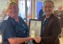Hospital ward goes above and beyond to win award