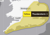 Yellow warning of thunderstorms today