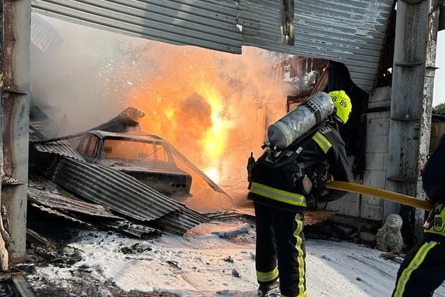 Dramatic pictures released of blaze at industrial units