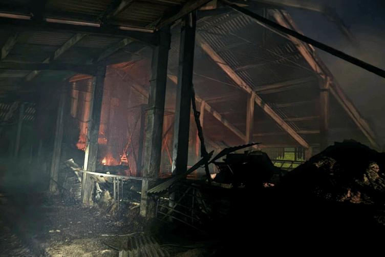 Barn fire in Kingston area