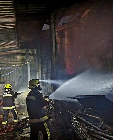 Barn fire in Kingston area