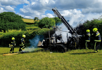 ICYMI: Firefighters release images of ramming machine fire 