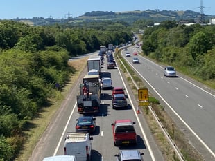 UPDATE: The A38 westbound has now re-opened after lorry crash