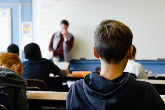 A classroom in action