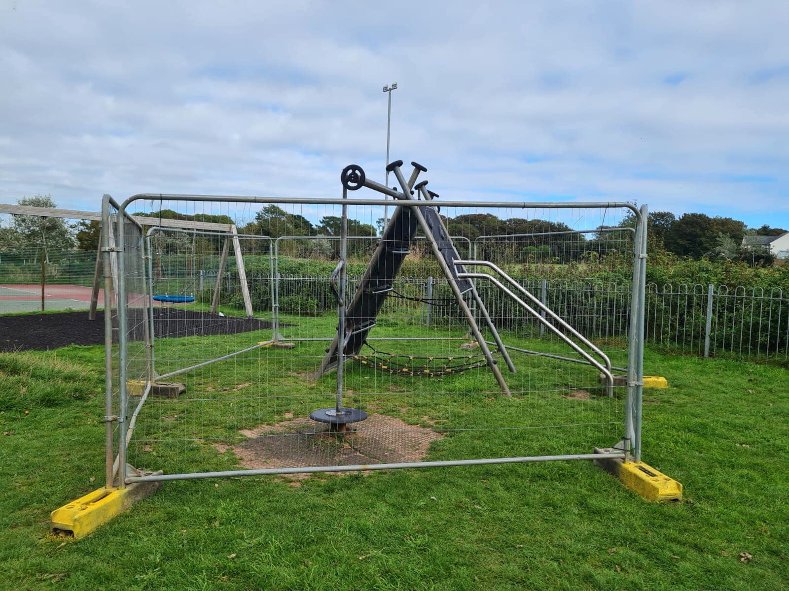 Wembury park-A frame climber out of action