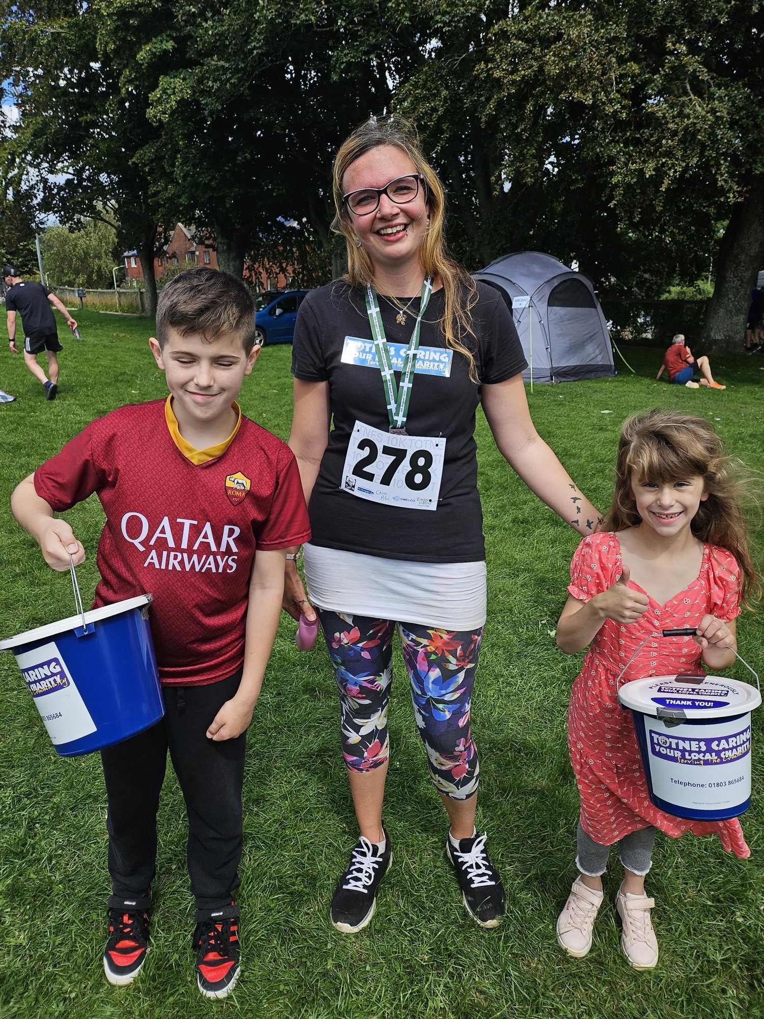Hat-trick run for fundraiser Vicky