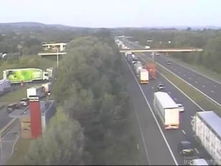 Delays for drivers after M5 crash 