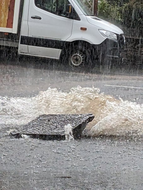 The hazardous manhole cover