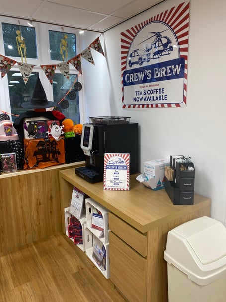 Owen's Coffee Crew's Brew produced especially for Devon Air Ambulance