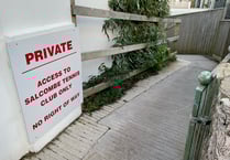 Pretty lane reopens in Salcombe