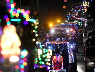 Ivybridge Young Farmers' Charity Christmas Tractor Run 
