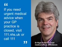 People asked to choose right Devon NHS service this half-term
