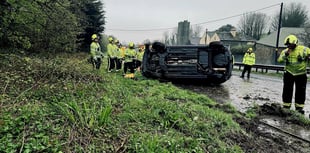 Driver rescued after A38 crash