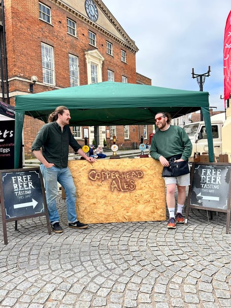 Jack Henderson (l) and Jordan Farenden (r) of Copperhead Ales