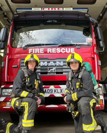Ivybridge firefighters Pugh and Durante