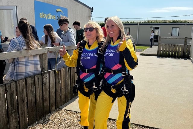 Mother and daughter take a leap for Pancreatic Cancer UK