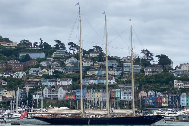 A superb three-mast ship