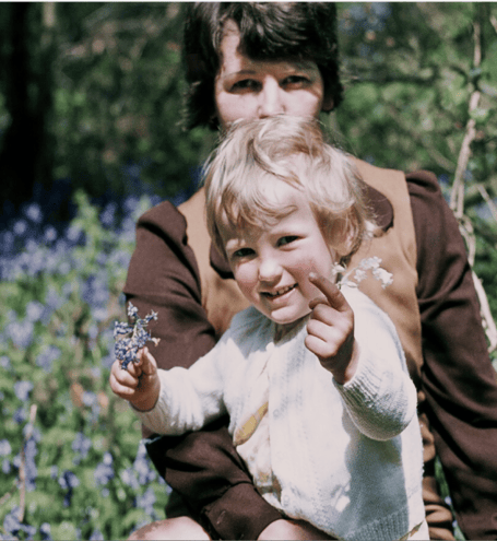 Sally Hosking with her daughter Rebecca 
