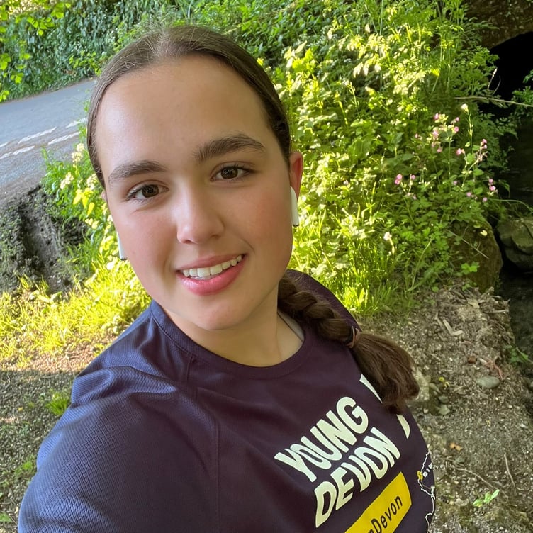 Jasmine Barker completed the run while studying for her GCSEs