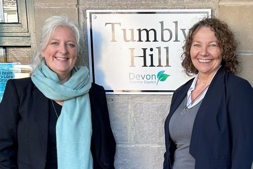 Caroline Voaden at Tumbly Hill with Ms Suzie Garrod