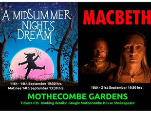Two Shakespeare plays to be performed at Mothecombe