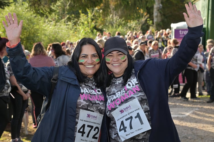 The October 5 walk is in aid of the Sunflower Women’s Centre in Plymouth