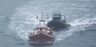 Stricken rib towed back to safety