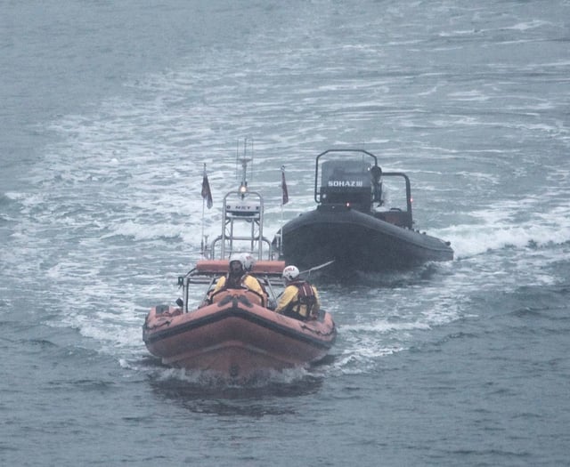 Stricken rib towed back to safety