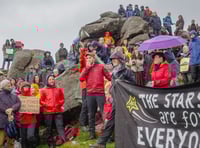Wild camping protest on tor ahead of court case
