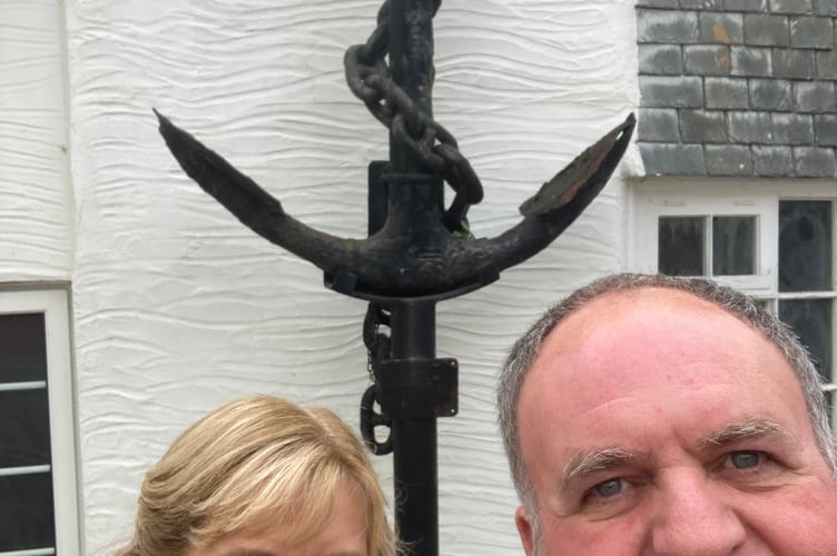 Bev and Richard in Padstow