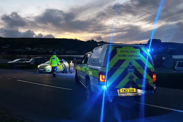 The device was safely detonated in a controlled explosion shortly before 5pm