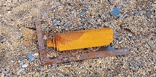 Details released of South Hams beach bomb 