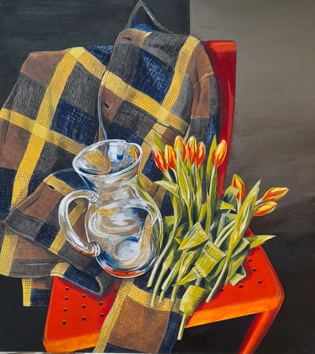 Still Life on a Chair by John Grice